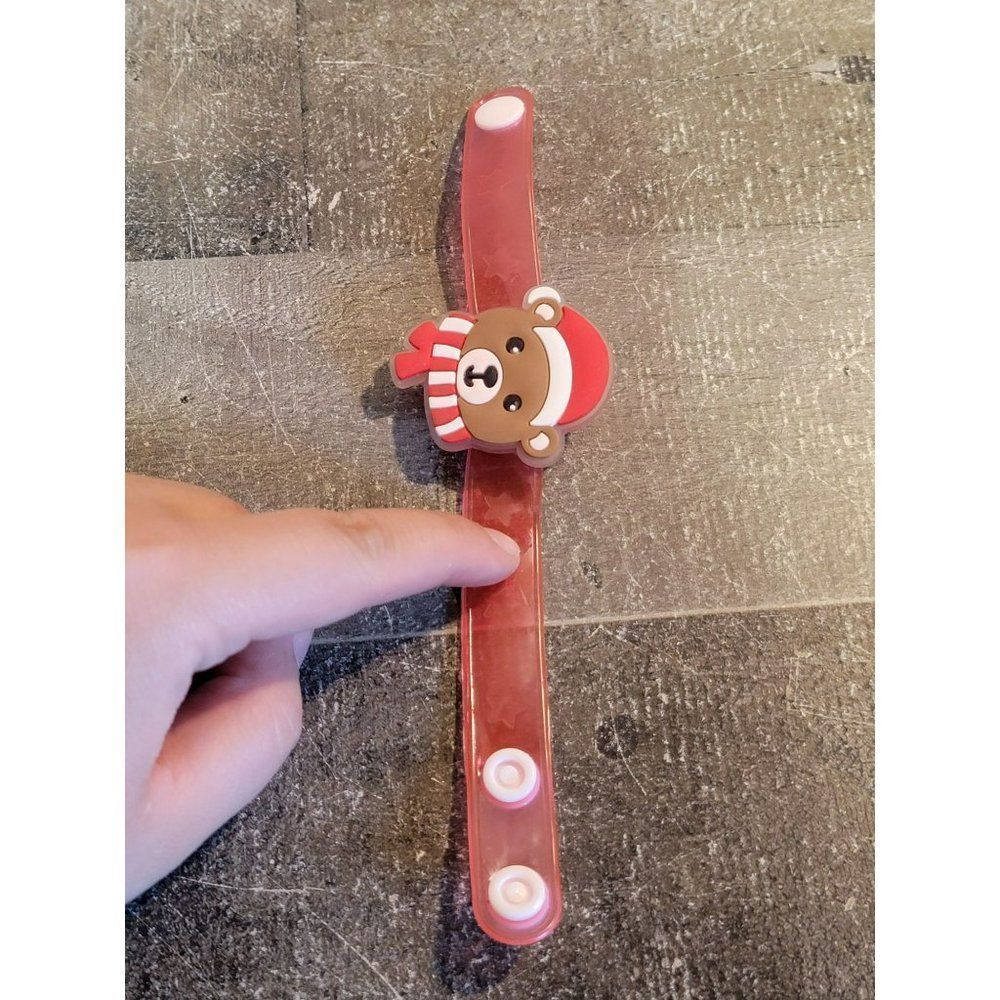 Youth Santa Claus teddy bear red bracelet accessory‎ Xmas